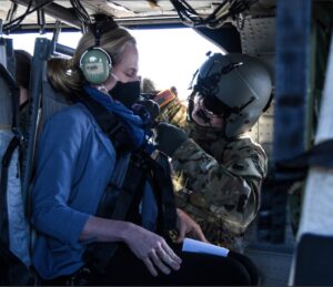 Spanberger, Cline rep tour VNG aviation facility