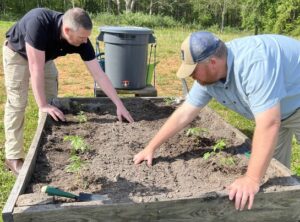 Virginia National Guard Soldiers and civilian staff assigned to Fort Barfoot complete several beautification projects around the installation in honor of Earth Day April 20, 2023, at Fort Barfoot, Virginia.