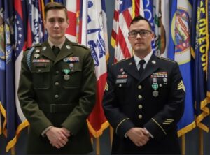 Spc. Carter Cooper is the Virginia Army National Guard Soldier of the Year and Sgt. Patrick Bradner is the NCO of the Year after competing in the 2024 Best Warrior Competition March 14 - 17, 2024, at Fort Barfoot, Virginia.