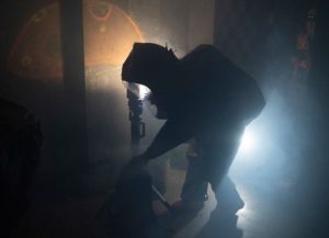 Virginia National Guard Soldiers and Airmen assigned to the Fort Barfoot-based 34th Civil Support Team conduct a training proficiency evaluation April 3, 2025, in Lynchburg, Virginia.