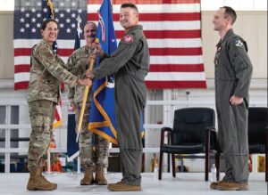 Col. Andrew M. Weidner assumes command of the 192nd Wing from Col. Brock E. Lange during a change of command ceremony held Sept. 6, 2025, at Joint Base Langley-Eustis in Hampton, Virginia.